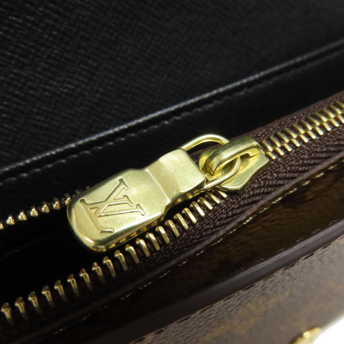 LOUIS VUITTON Long Wallet Purse M80726 Monogram reverse Brown Portefeuille Sara