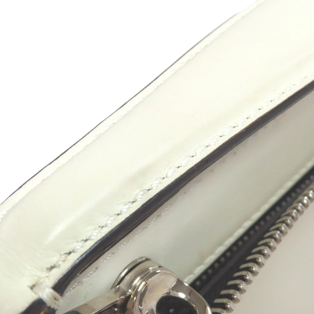 FENDI Handbag Calfskin white Dotcom 2WAY