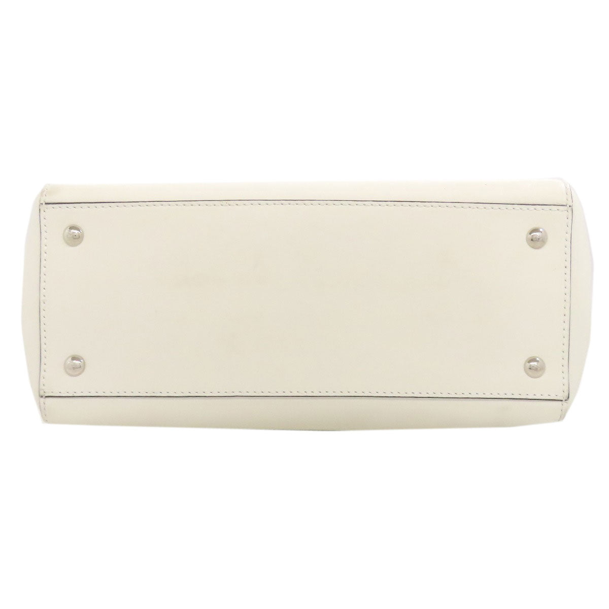 FENDI Handbag Calfskin white Dotcom 2WAY