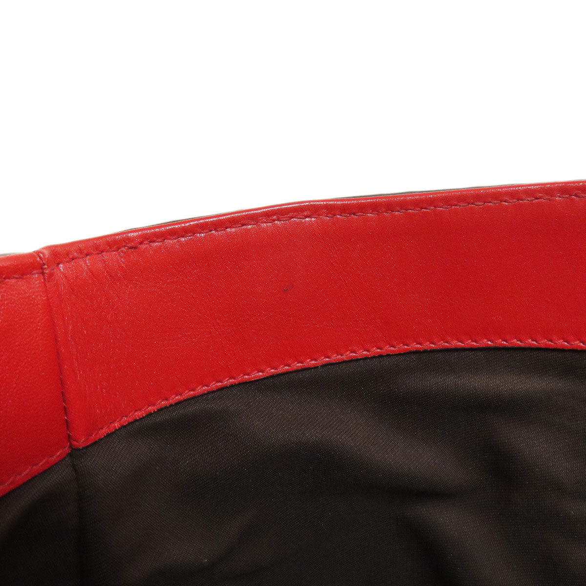 GUCCI Tote Bag 353397 leather Red Diamante