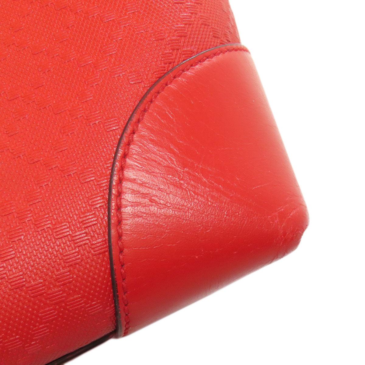 GUCCI Tote Bag 353397 leather Red Diamante