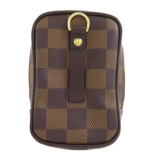LOUIS VUITTON Accessory pouch N61738 Damier canvas Brown Etui Okapi PM