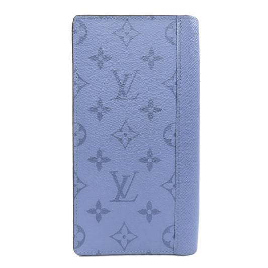 LOUIS VUITTON Long Wallet Purse M30757 Taigalama blue Portefeuille Blaza