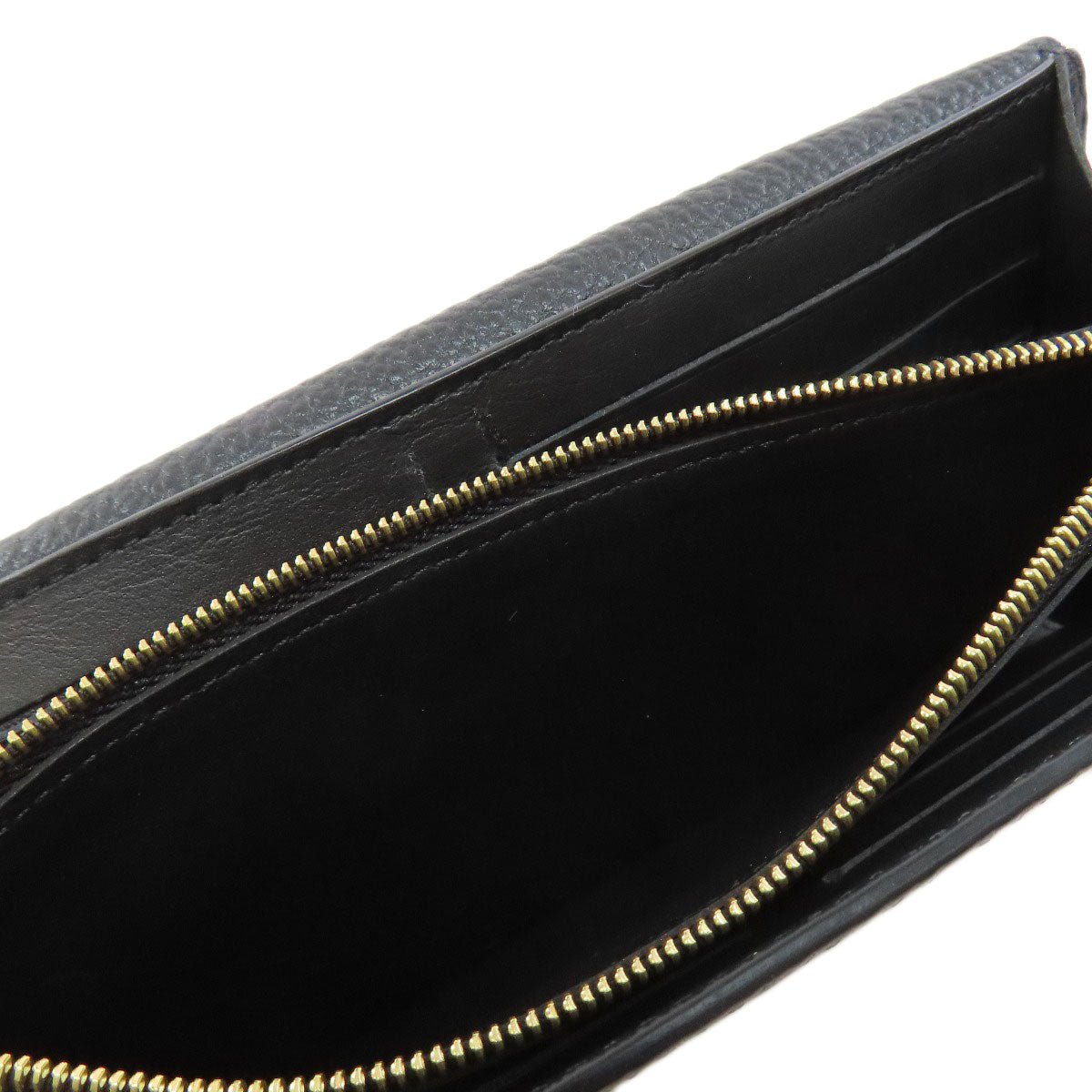 LOUIS VUITTON Long Wallet Purse M64551 Calfskin black Portefeuille Capsine