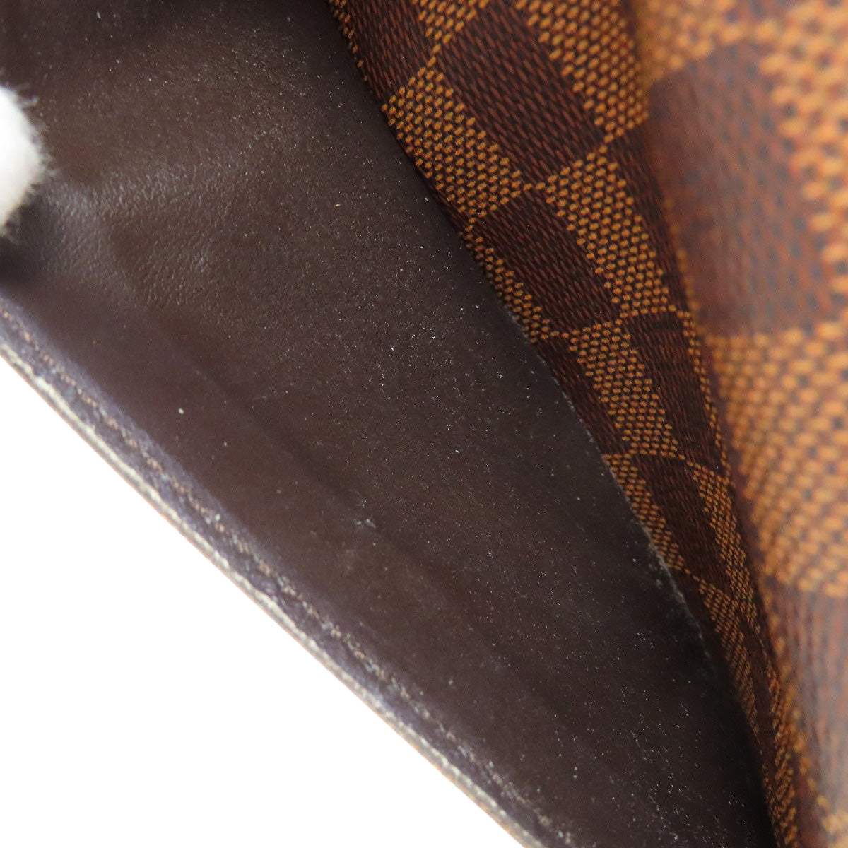 LOUIS VUITTON Long Wallet Purse M63209 Damier canvas Brown Portefeuille Sara
