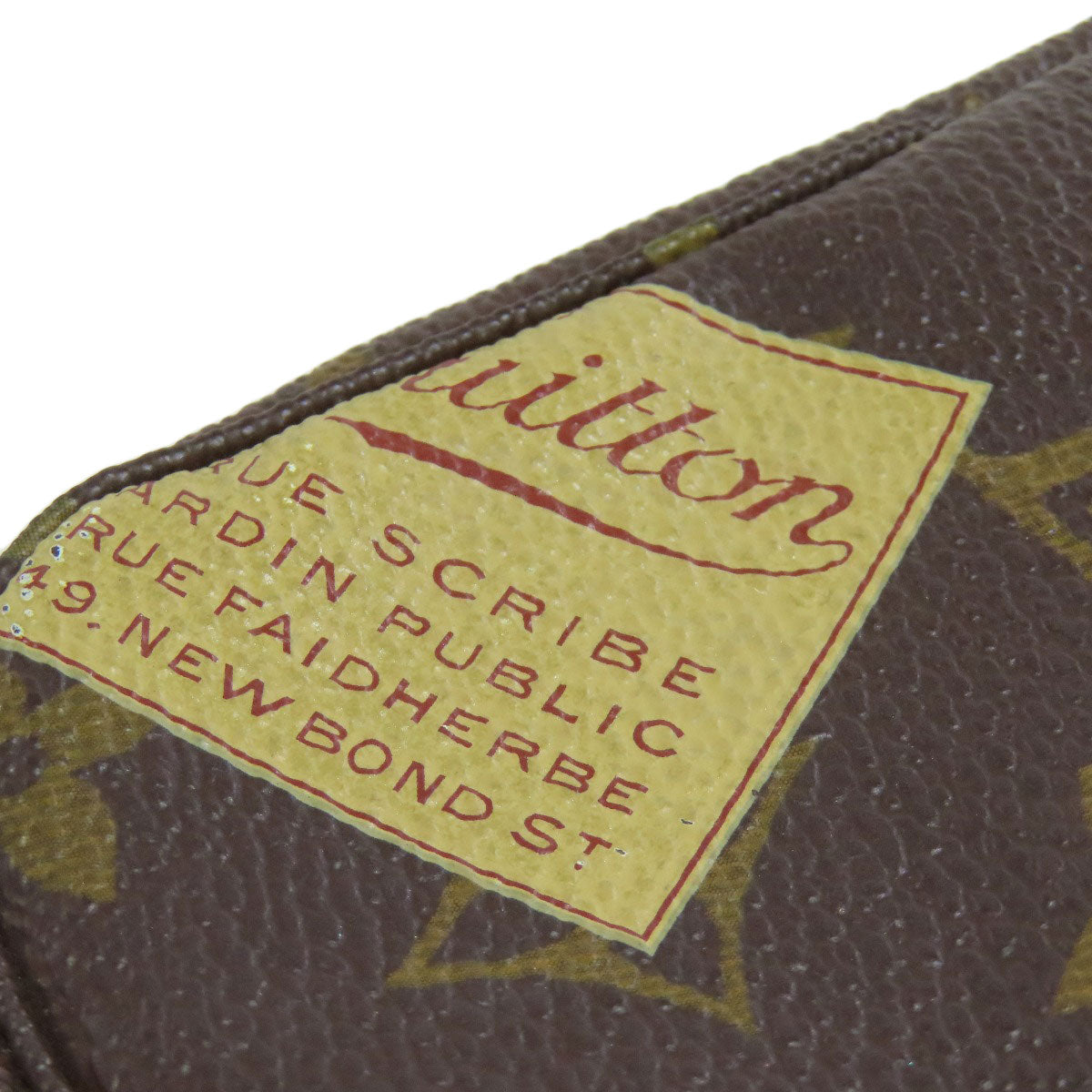 LOUIS VUITTON Accessory pouch M63798 Monogram canvas Brown Mini Pochette Accessoires Label Collection