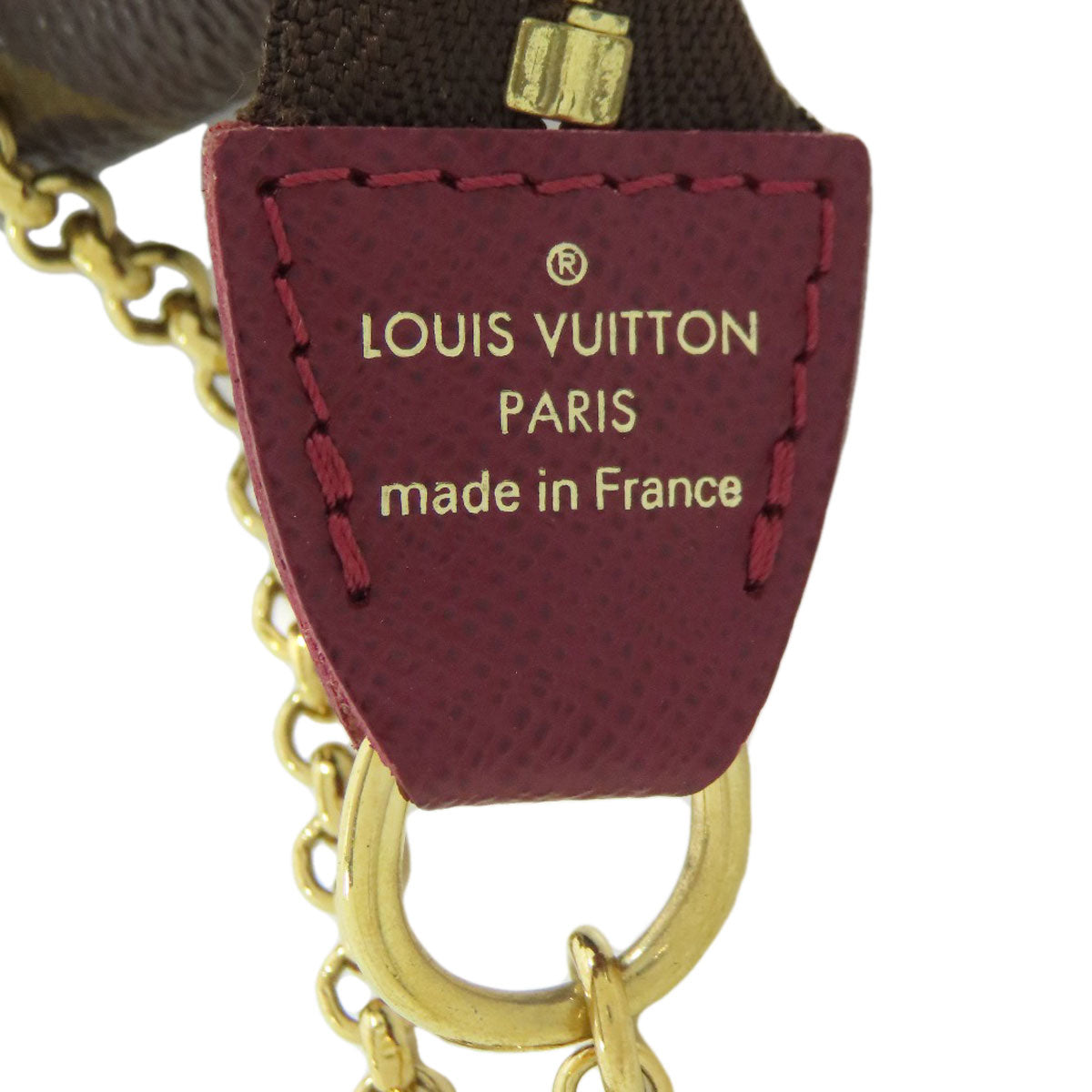 LOUIS VUITTON Accessory pouch M63798 Monogram canvas Brown Mini Pochette Accessoires Label Collection