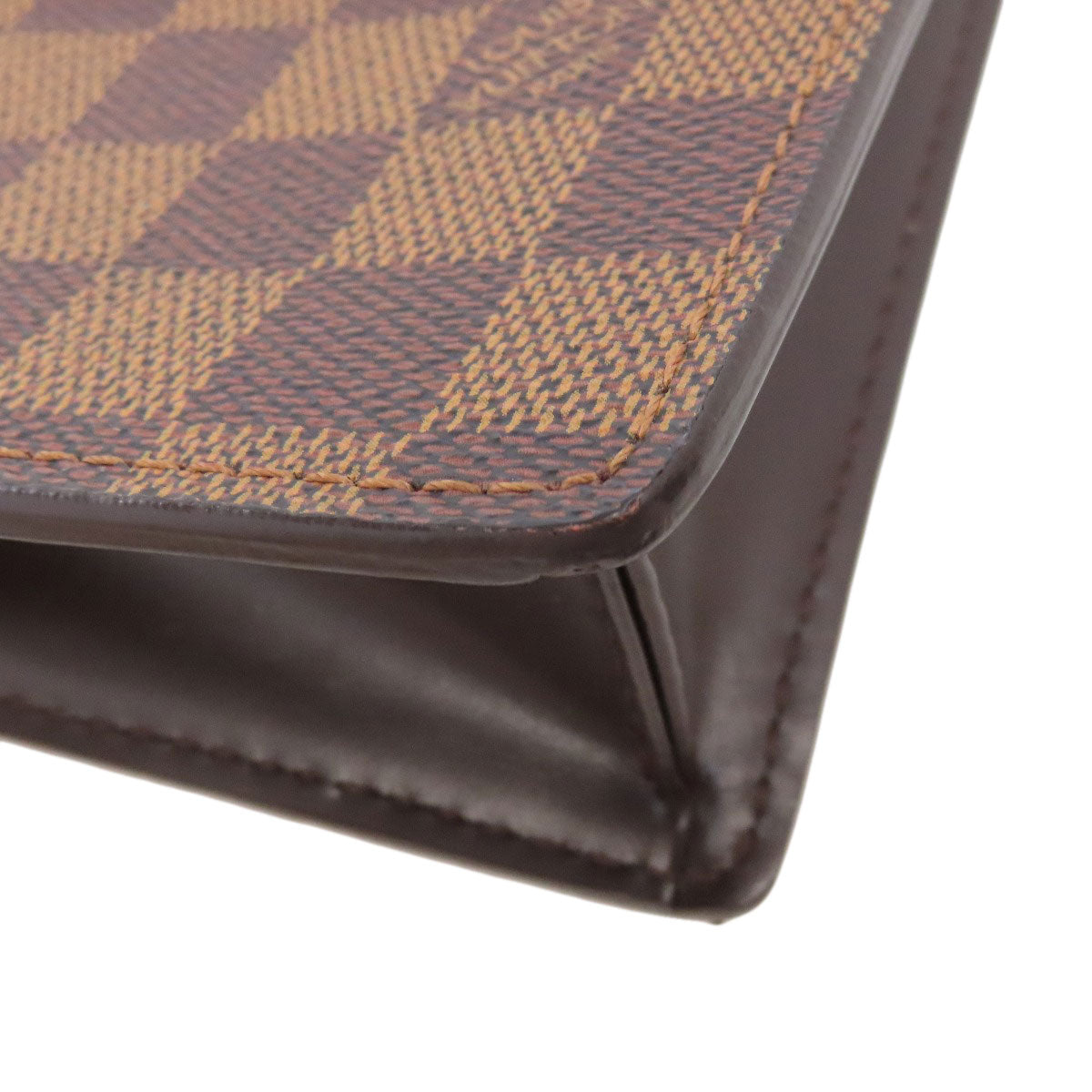 LOUIS VUITTON Shoulder Bag N45271 Damier canvas Brown Portobello PM