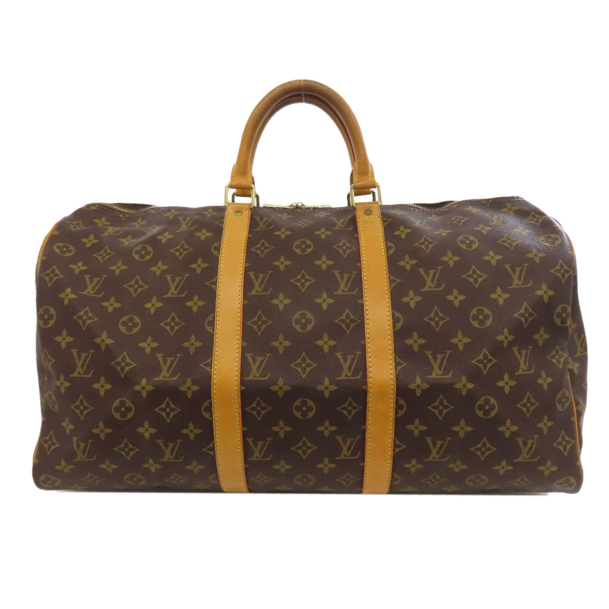 LOUIS VUITTON Boston Duffel bag M41416 Monogram canvas Brown Keepall 50