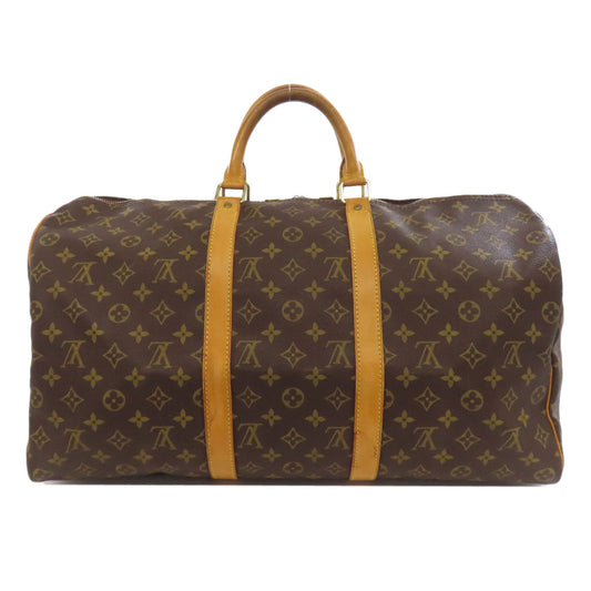LOUIS VUITTON Boston Duffel bag M41416 Monogram canvas Brown Keepall 50