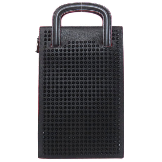 Christian Louboutin Handbag Calfskin black Studs 2WAY