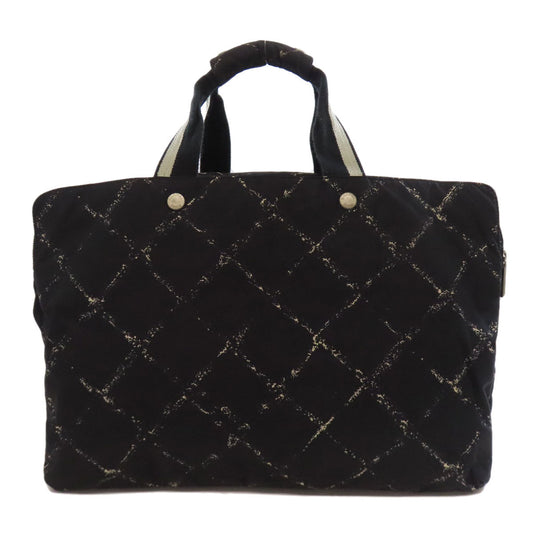 CHANEL Boston Duffel bag Nylon black Travel line