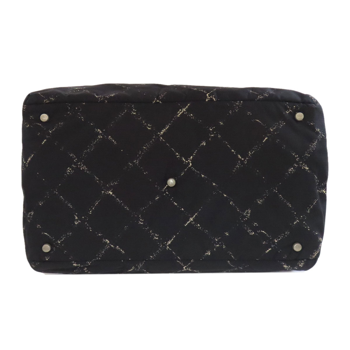 CHANEL Boston Duffel bag Nylon black Travel line