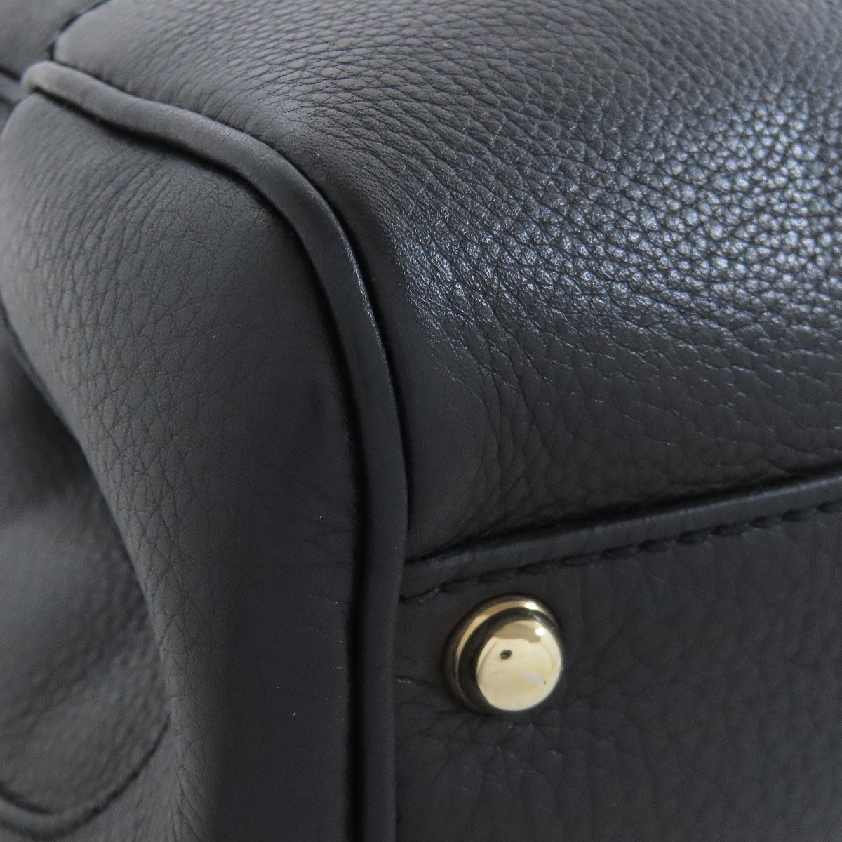 GUCCI Handbag 308360 Calfskin black Bamboo 2WAY