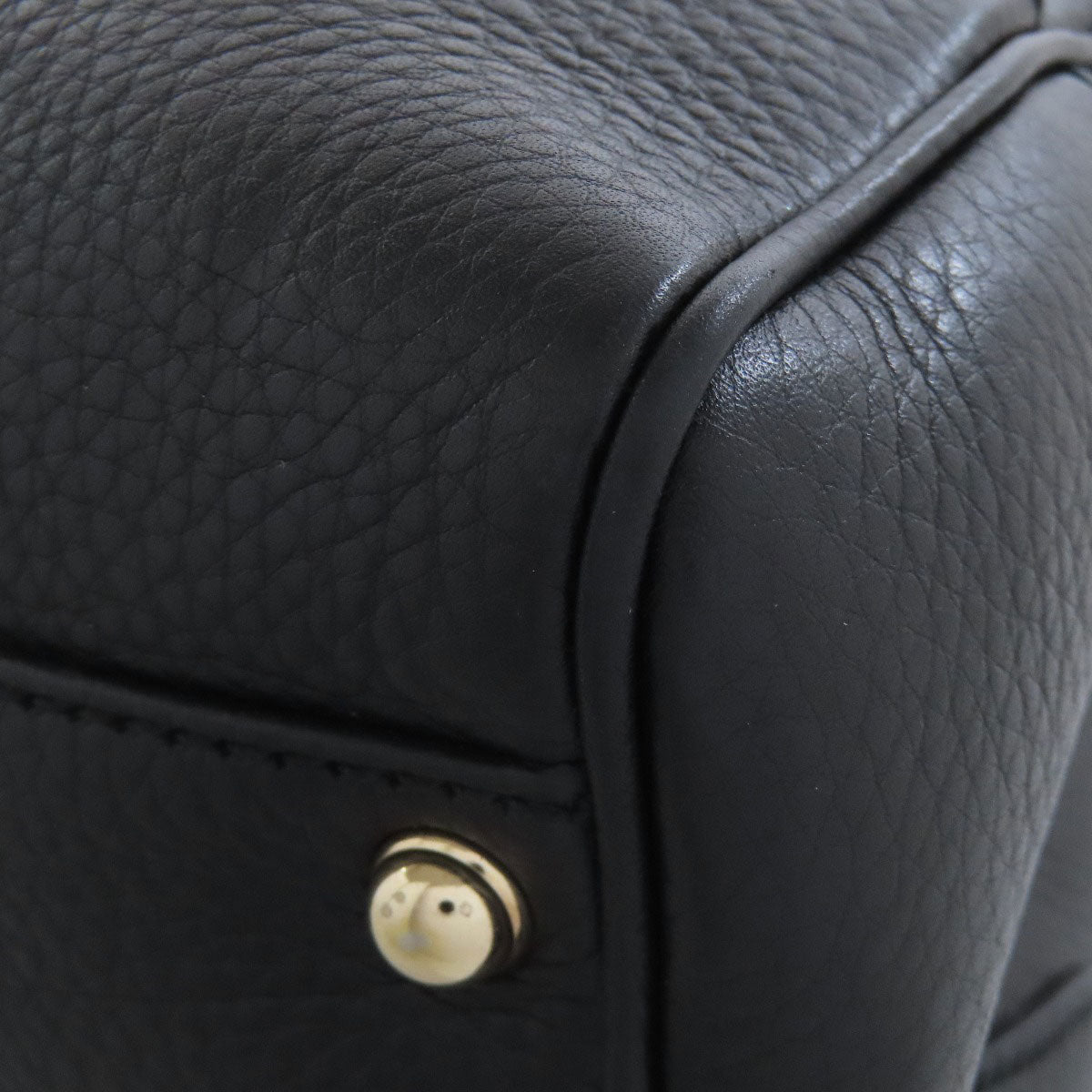 GUCCI Handbag 308360 Calfskin black Bamboo 2WAY