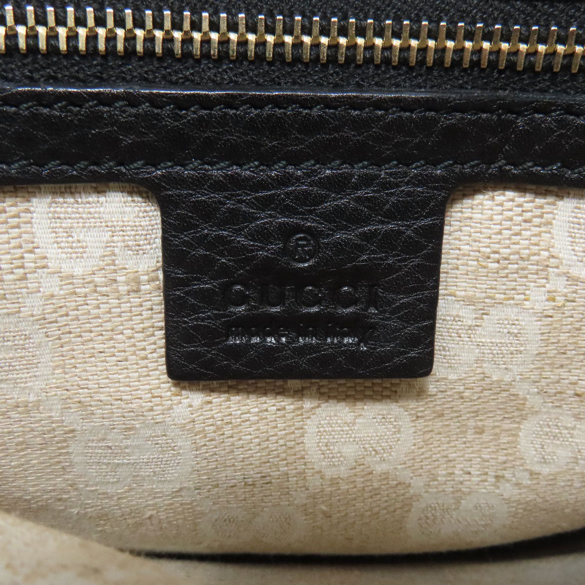 GUCCI Handbag 308360 Calfskin black Bamboo 2WAY