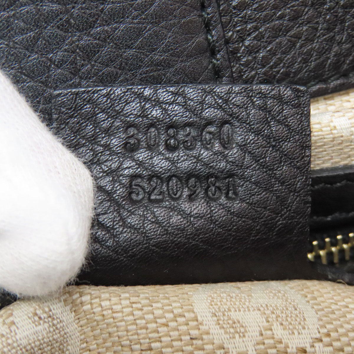 GUCCI Handbag 308360 Calfskin black Bamboo 2WAY