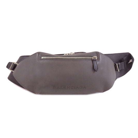 BALENCIAGA Sling bag 433625 leather gray logo