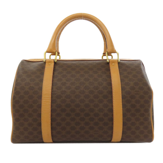 CELINE Handbag PVC Brown Macadam Mini Boston Duffel bag