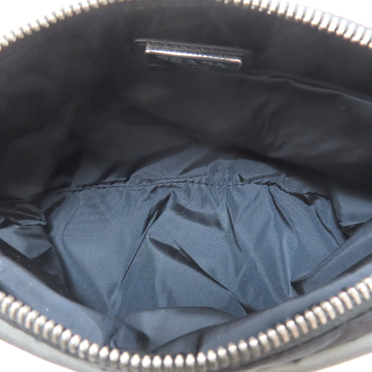 PRADA Clutch bag 2NH011 Nylon black logoMetal