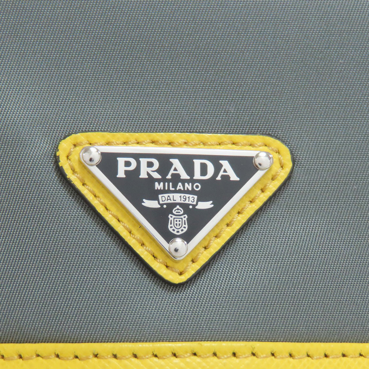 PRADA Clutch bag 2NH011 Nylon black logoMetal