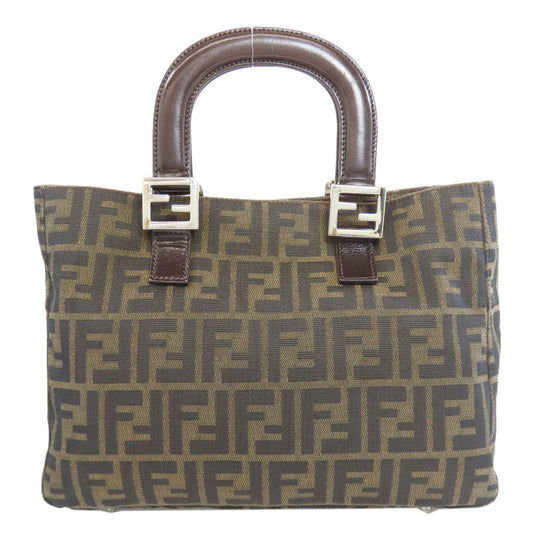 FENDI Tote Bag canvas Brown Zucca Pattern