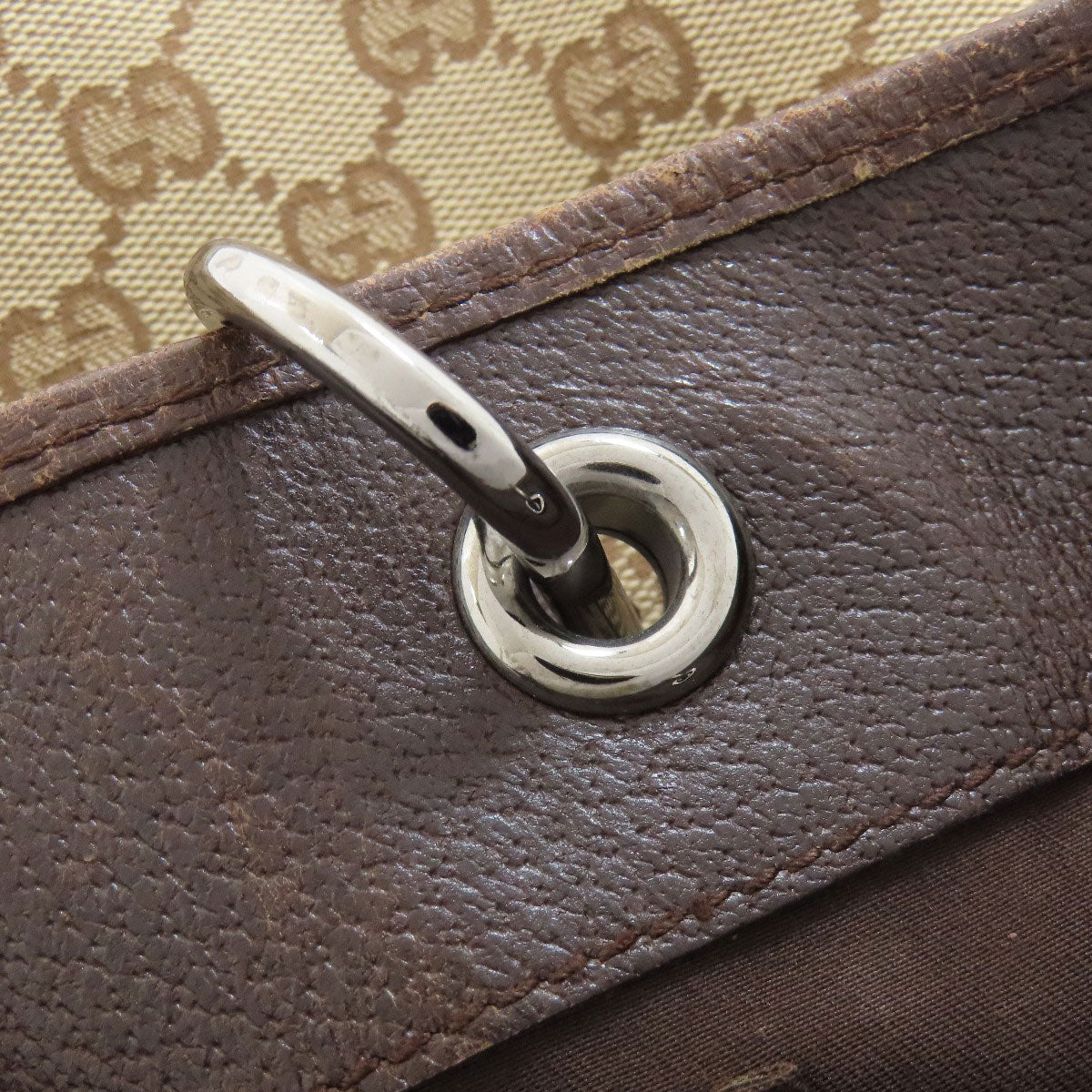 GUCCI Tote Bag 120836 canvas Brown GG
