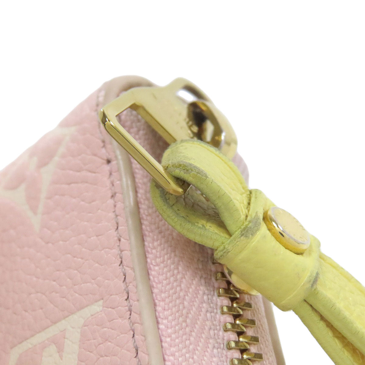 LOUIS VUITTON Long Wallet Purse M81279 Ann Platt pink Zippy wallet
