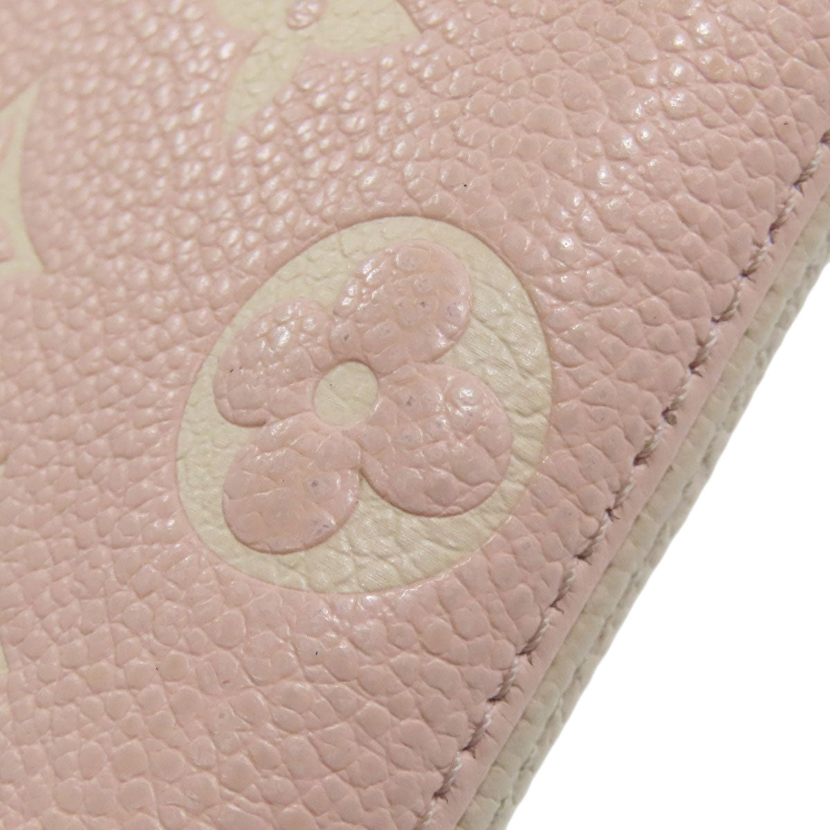 LOUIS VUITTON Long Wallet Purse M81279 Ann Platt pink Zippy wallet