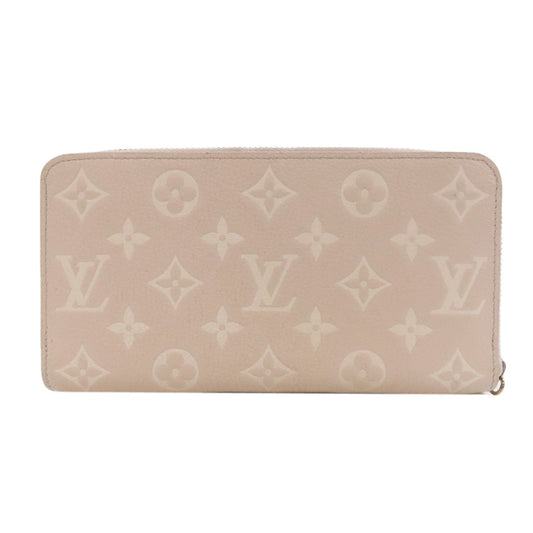 LOUIS VUITTON Long Wallet Purse M81279 Ann Platt pink Zippy wallet