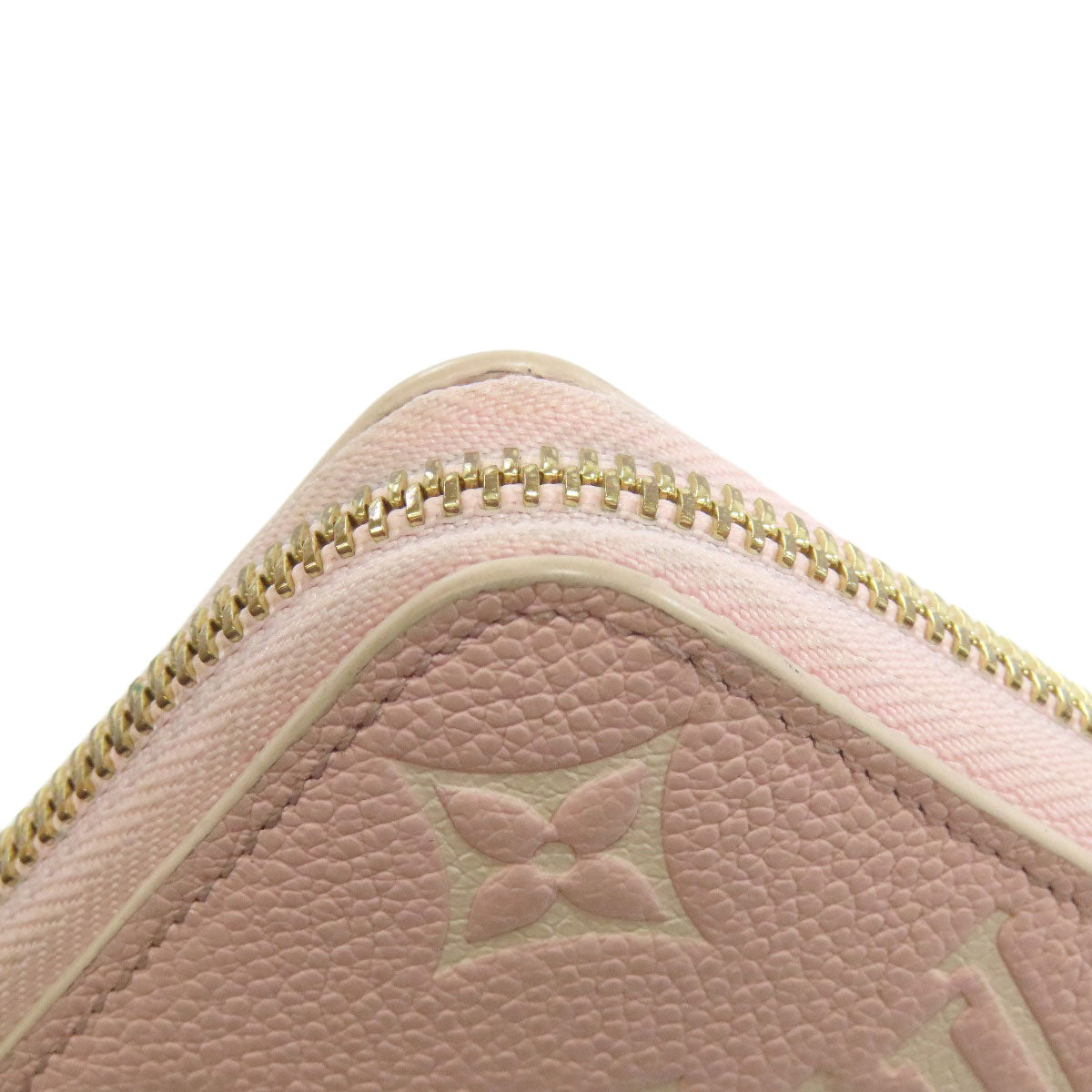 LOUIS VUITTON Long Wallet Purse M81279 Ann Platt pink Zippy wallet