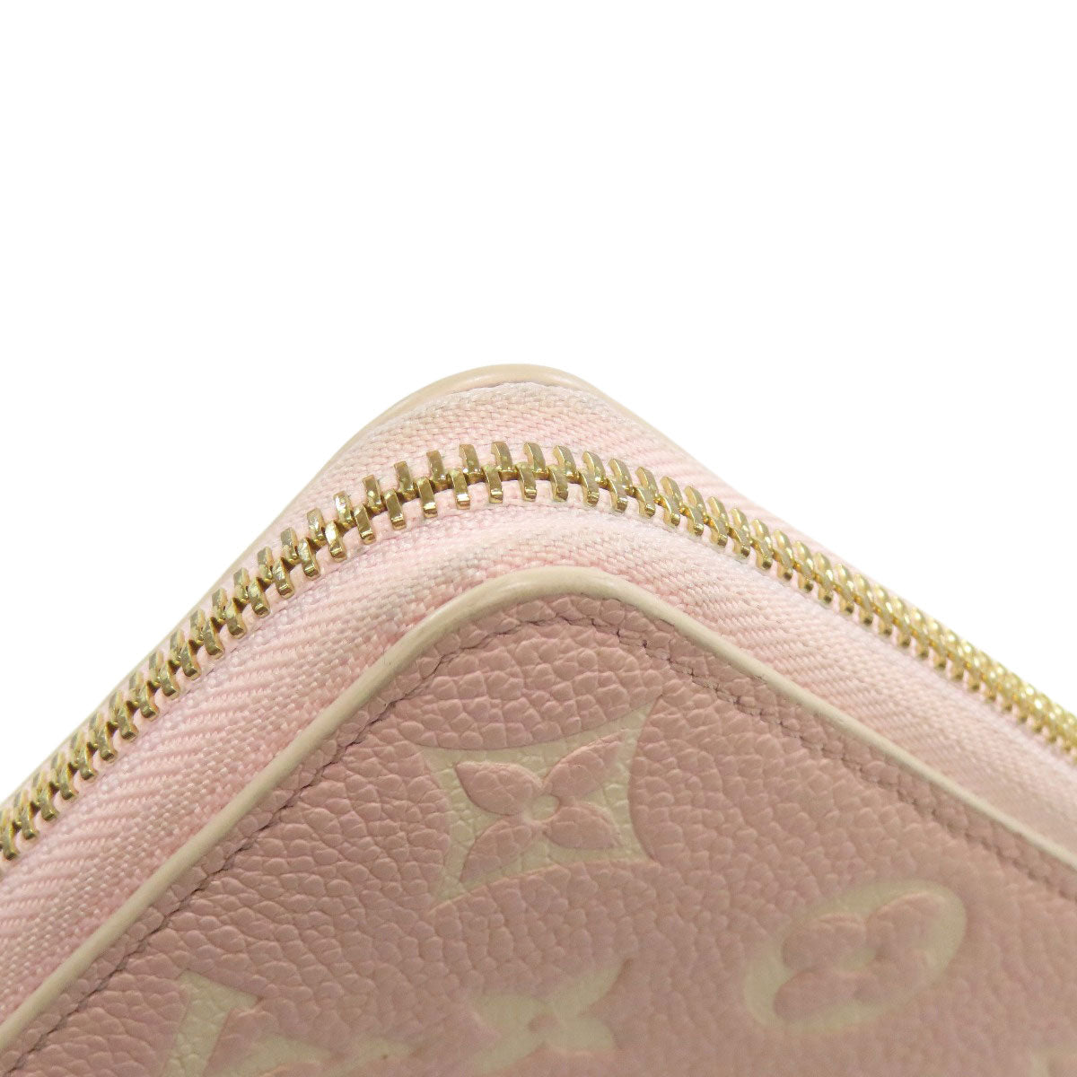 LOUIS VUITTON Long Wallet Purse M81279 Ann Platt pink Zippy wallet