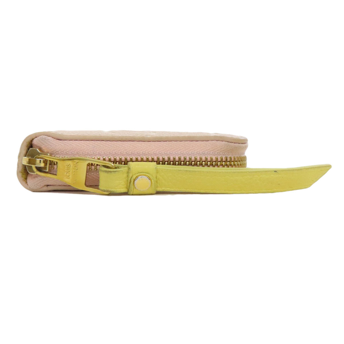 LOUIS VUITTON Long Wallet Purse M81279 Ann Platt pink Zippy wallet