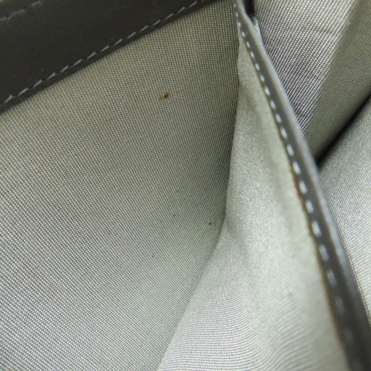 CHANEL Long Wallet Purse Grained Calfskin Skin gray COCO Mark