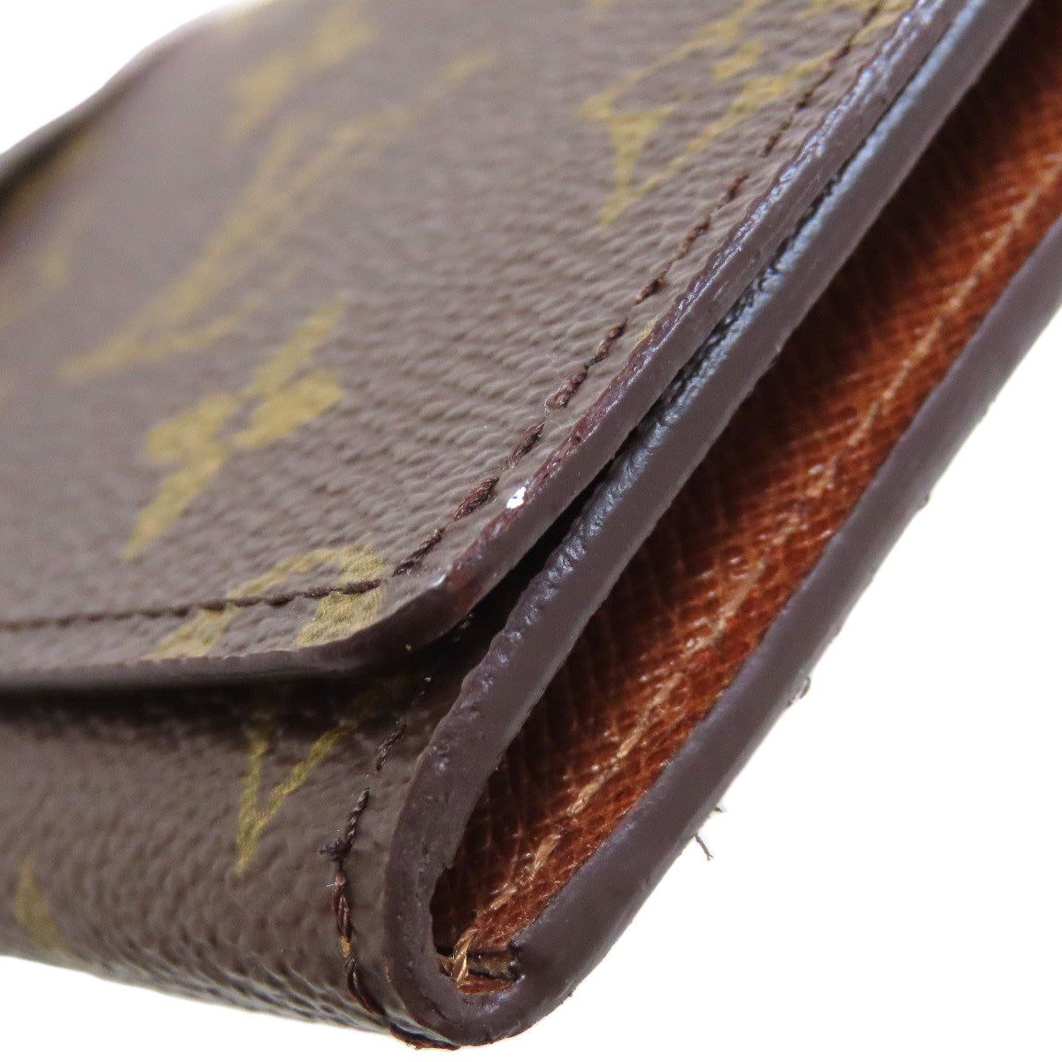 LOUIS VUITTON Long Wallet Purse Monogram canvas Brown Porto Cult Credit