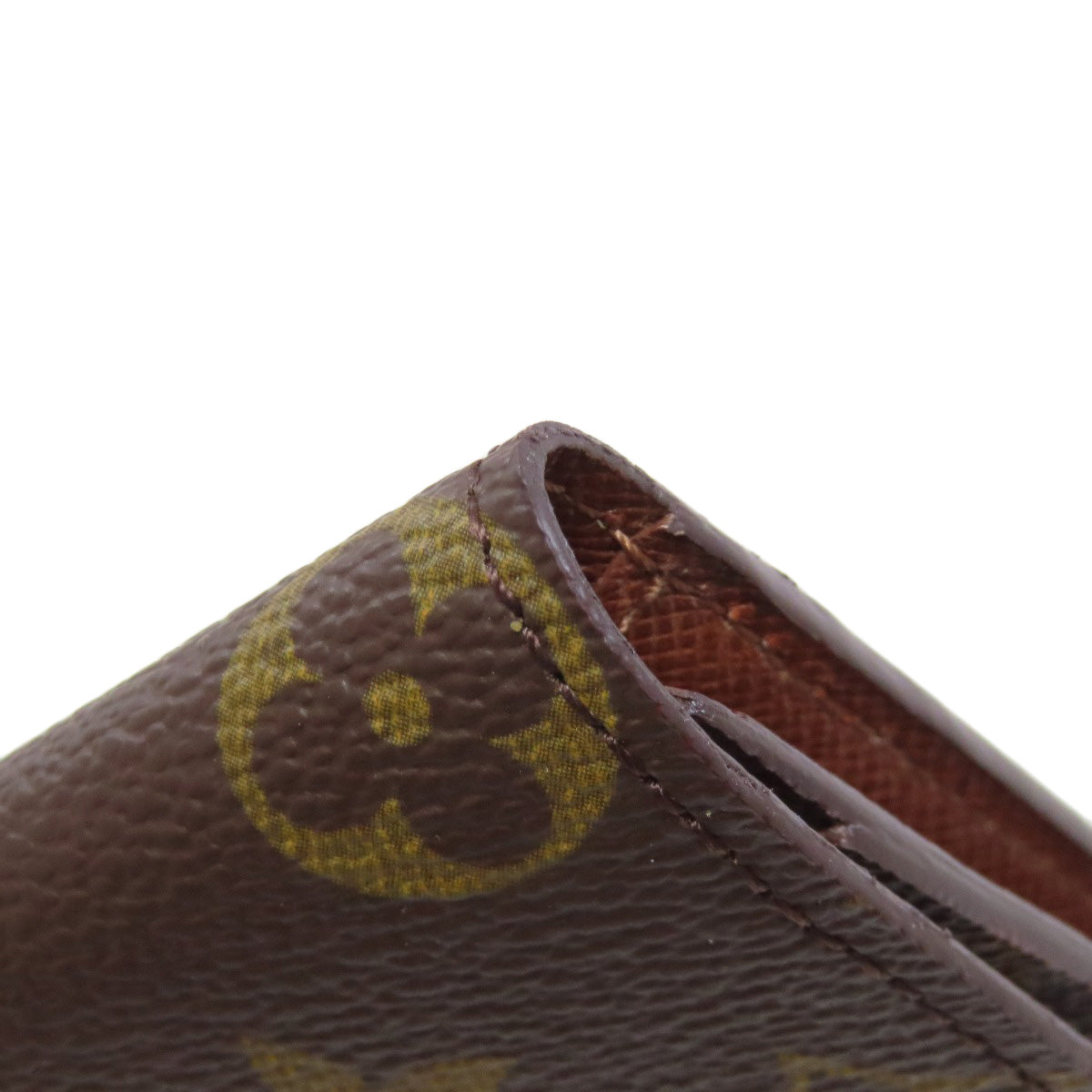 LOUIS VUITTON Long Wallet Purse Monogram canvas Brown Porto Cult Credit