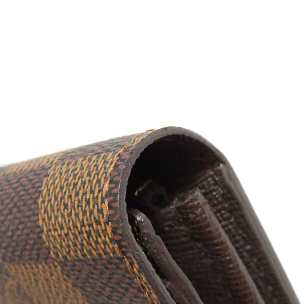 LOUIS VUITTON Long Wallet Purse N61734 Damier canvas Brown Portefeuille Sala (formerly)