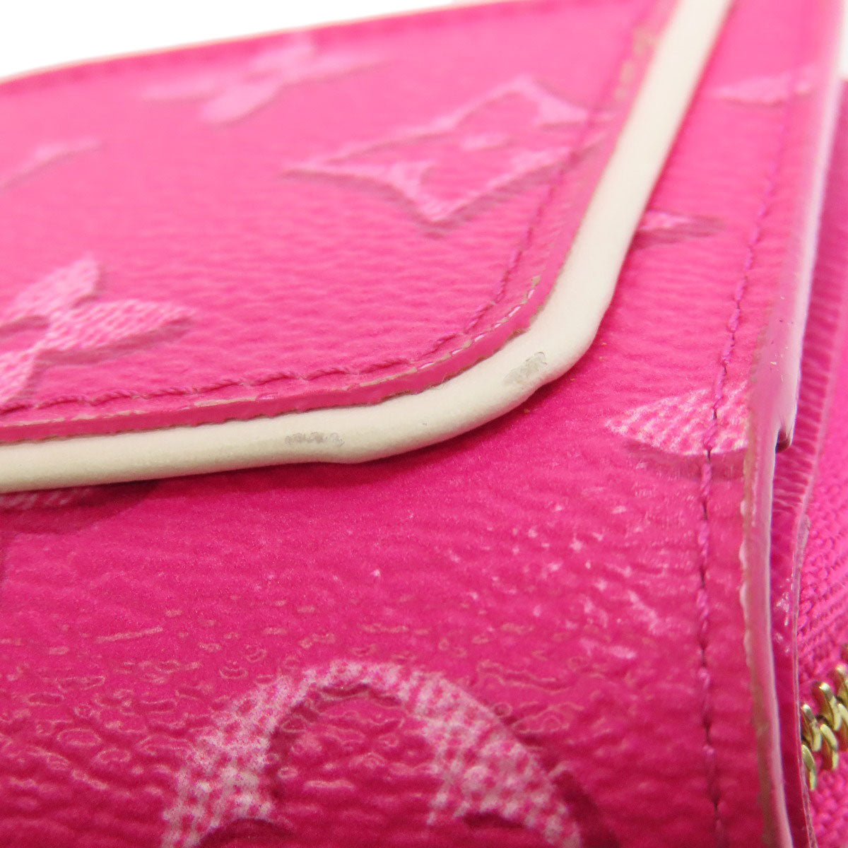 LOUIS VUITTON Bifold Wallet M81472 Monogram canvas pink Portefeuille Lou