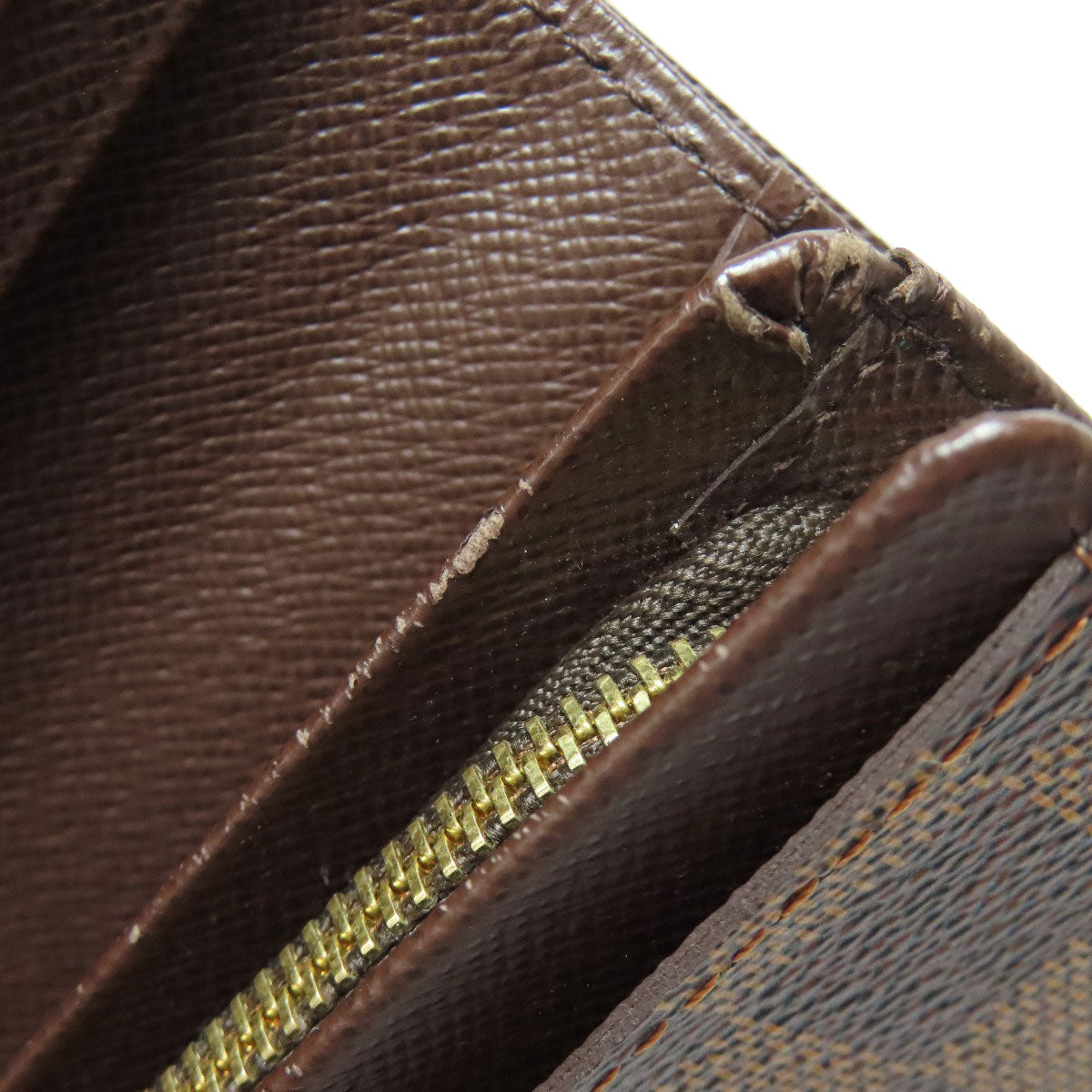 LOUIS VUITTON Bifold Wallet N61736 Damier canvas Brown Portefeuille Tresol