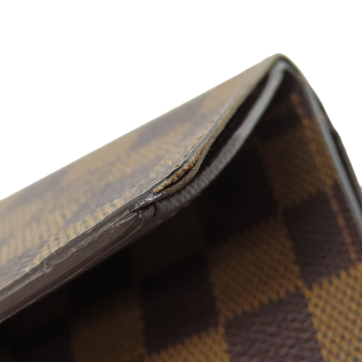 LOUIS VUITTON Bifold Wallet N61736 Damier canvas Brown Portefeuille Tresol