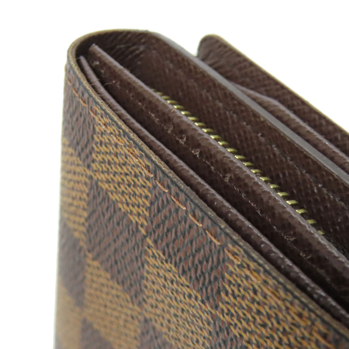 LOUIS VUITTON Bifold Wallet N61736 Damier canvas Brown Portefeuille Tresol