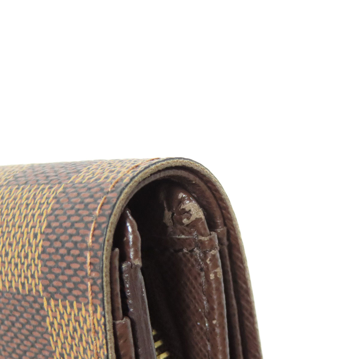 LOUIS VUITTON Bifold Wallet N61736 Damier canvas Brown Portefeuille Tresol