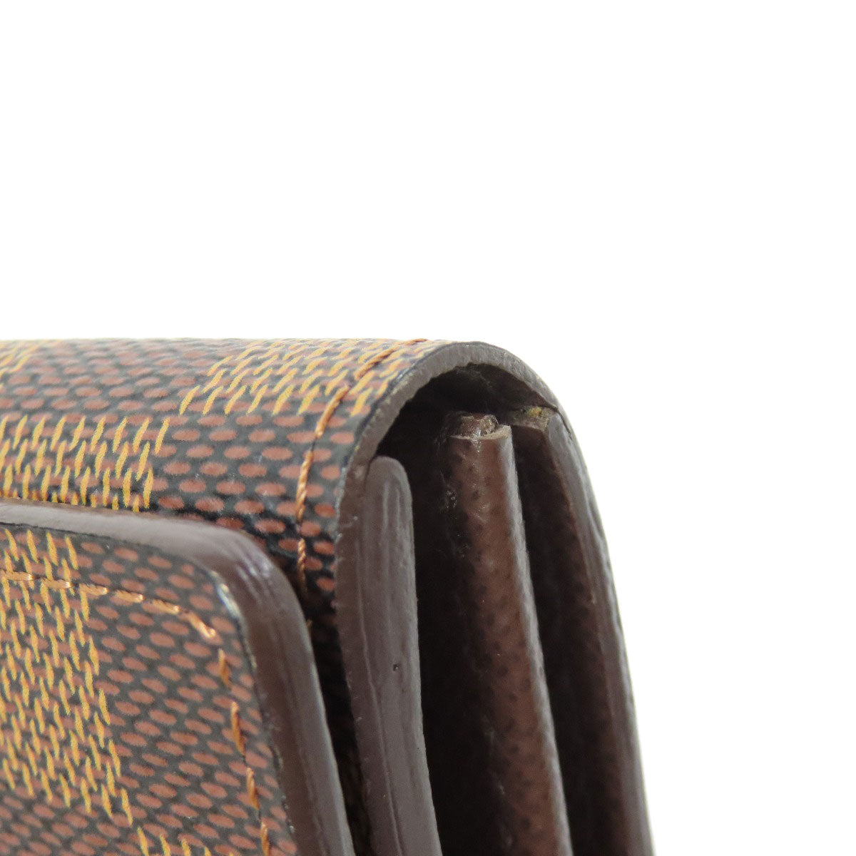 LOUIS VUITTON Bifold Wallet N61736 Damier canvas Brown Portefeuille Tresol