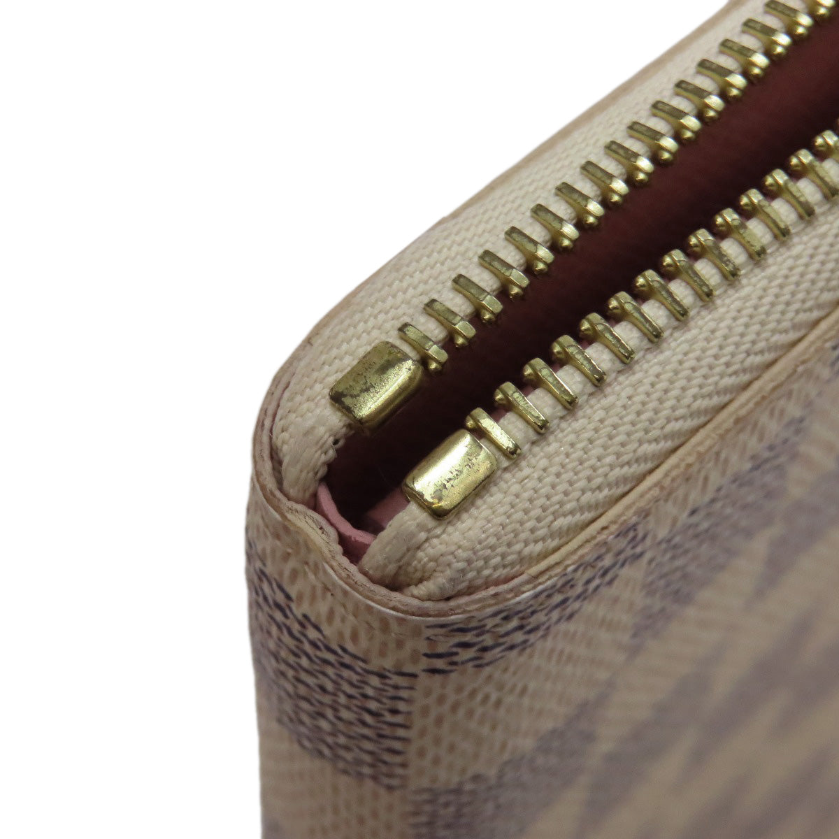 LOUIS VUITTON Long Wallet Purse N61264 Damier canvas white Portefeuille Clemence