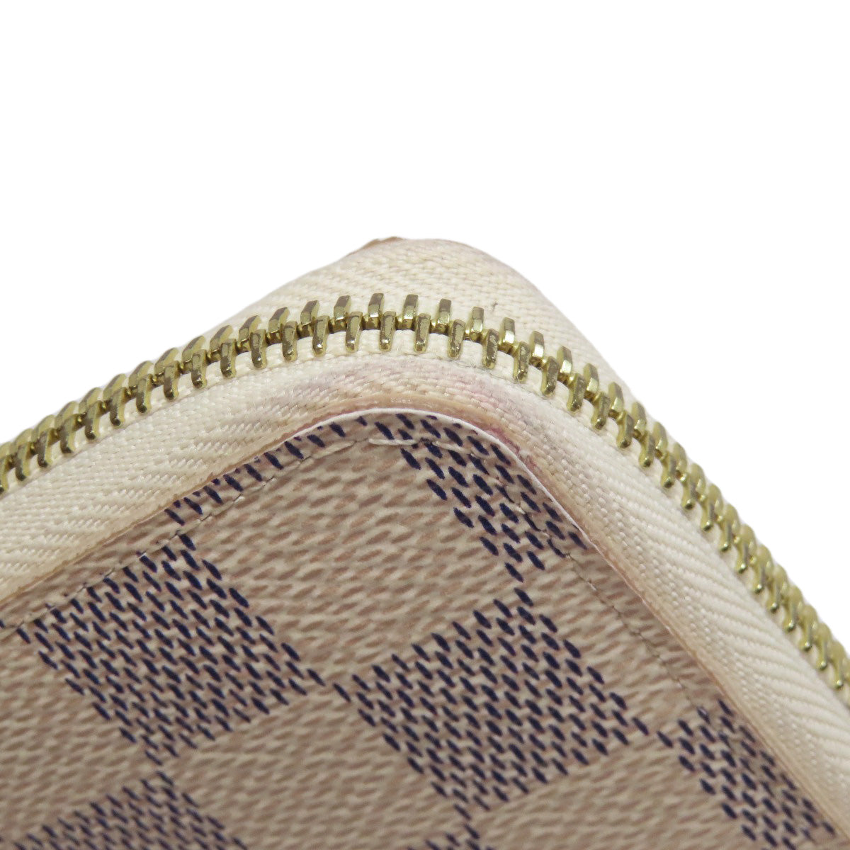 LOUIS VUITTON Long Wallet Purse N61264 Damier canvas white Portefeuille Clemence