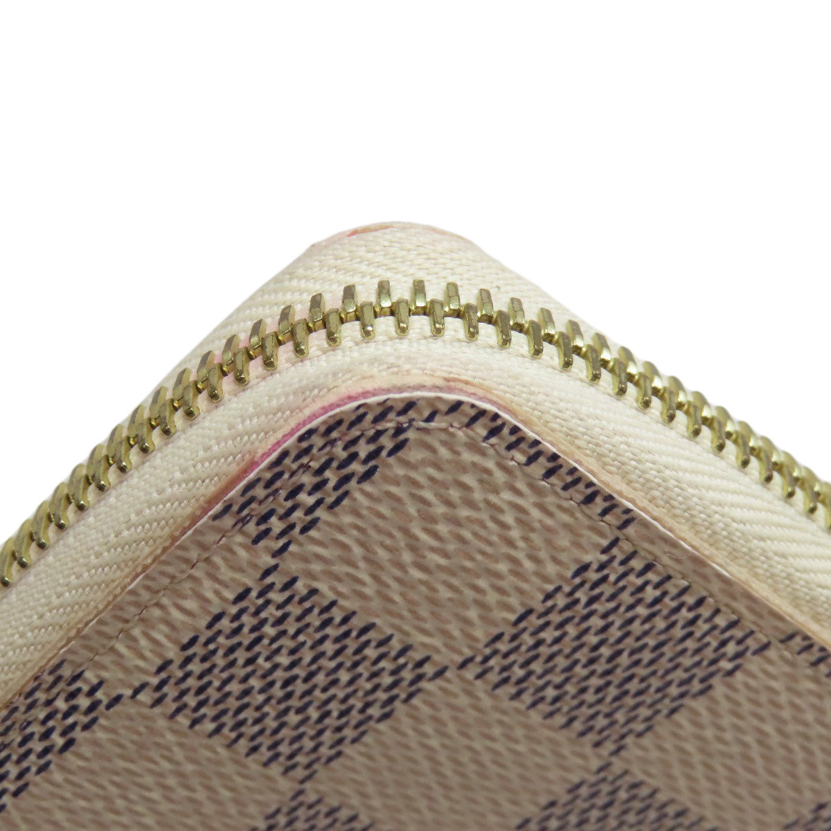 LOUIS VUITTON Long Wallet Purse N61264 Damier canvas white Portefeuille Clemence