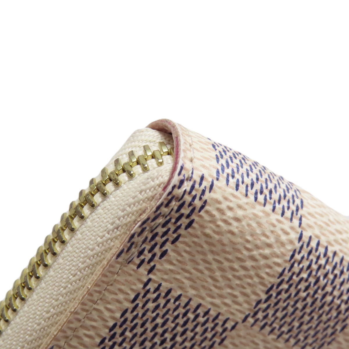 LOUIS VUITTON Long Wallet Purse N61264 Damier canvas white Portefeuille Clemence