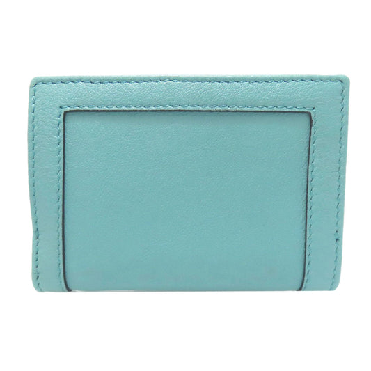 GUCCI Bifold Wallet 658633 Calfskin blue Diana Bamboo Compact Wallet