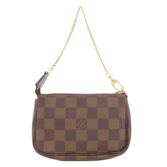 LOUIS VUITTON Accessory pouch N58009 Damier canvas Brown Mini Pochette Accessoires