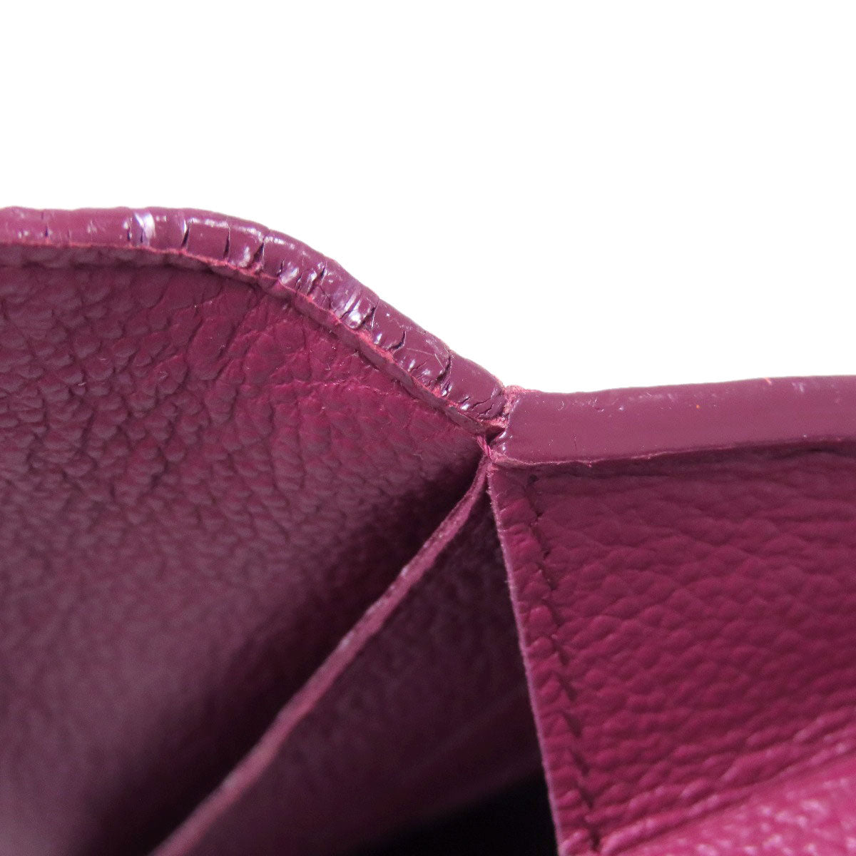 LOUIS VUITTON Long Wallet Purse M60341 Ann Platt purple Portefeuille Curie